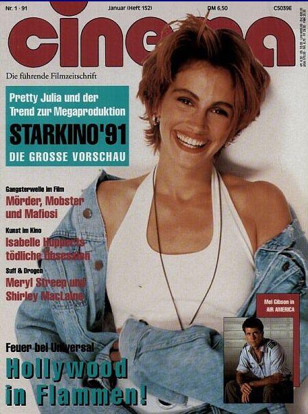 CINEMA (De) magazine side cover Issue 152 January 1991