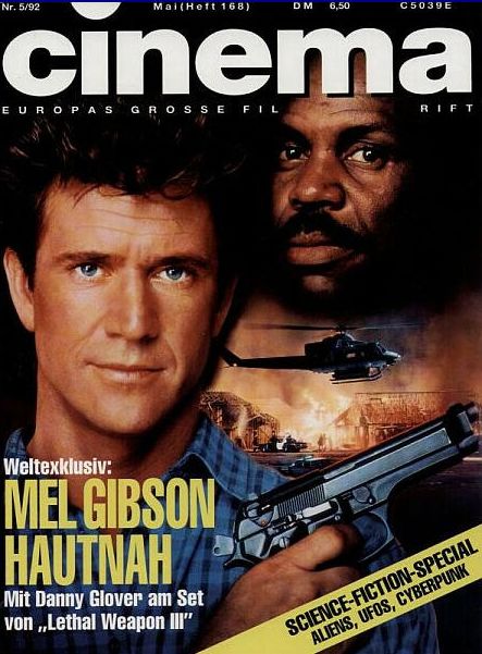 CINEMA (De) magazine side cover Issue 168 May 1992