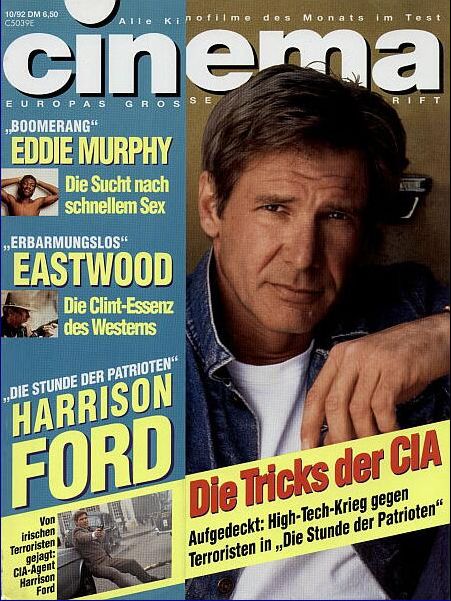 CINEMA (De) magazine side cover Issue 173 October 1992