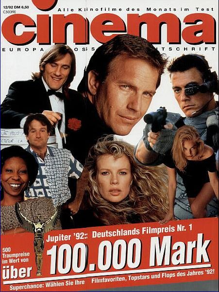CINEMA (De) magazine side cover Issue 175 December 1992