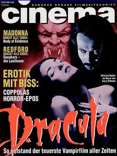 CINEMA (De) magazine side cover Issue 177 February 1993