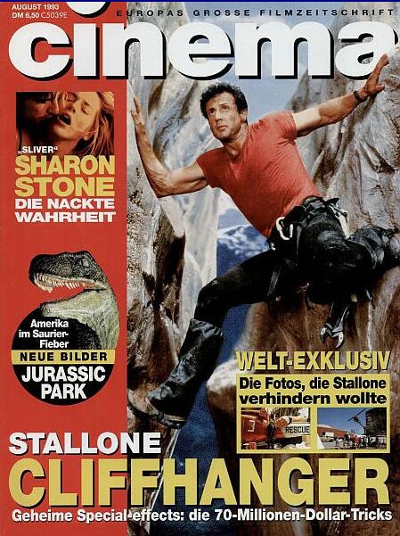 CINEMA (De) magazine side cover Issue 183 August 1993