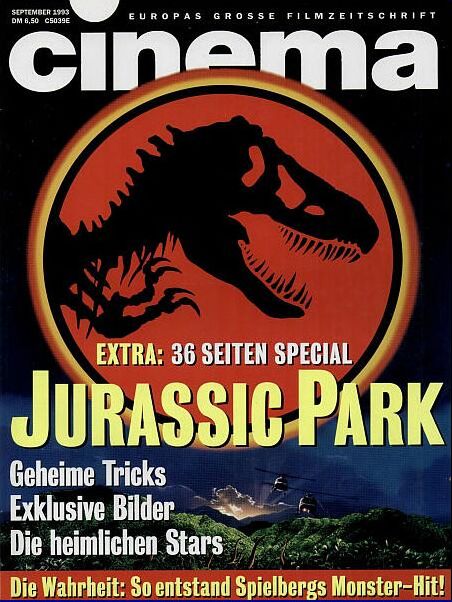 CINEMA (De) magazine side cover Issue 184 September 1993