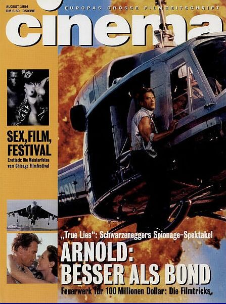 CINEMA (De) magazine side cover Issue 195 August 1994