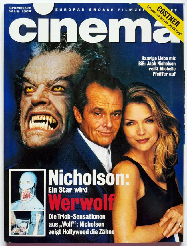 CINEMA (De) magazine side cover Issue 196 September 1994