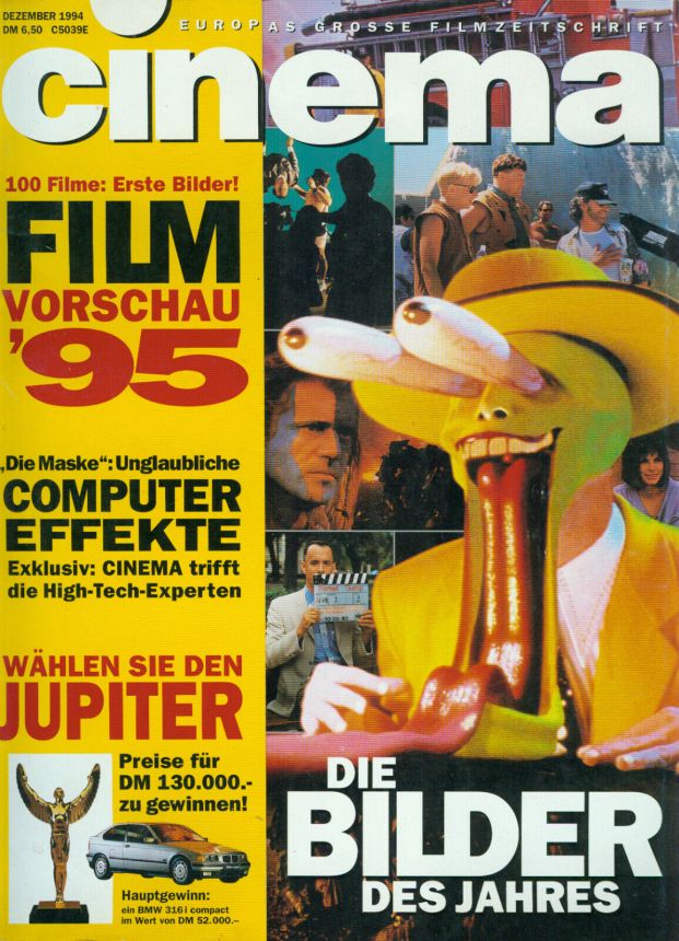 CINEMA (De) magazine side cover Issue 199 December 1994