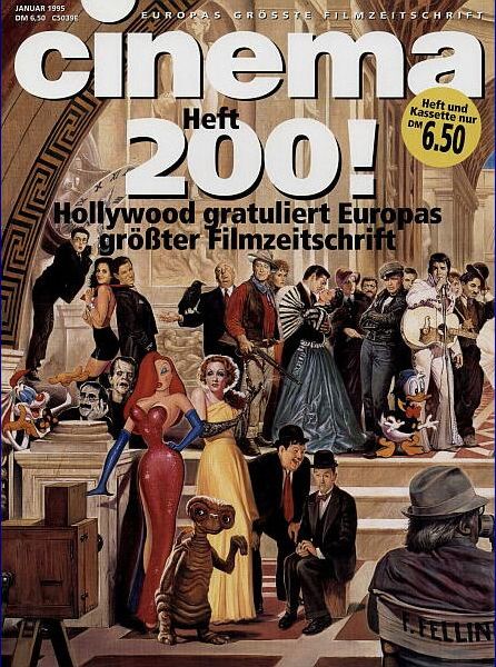 CINEMA (De) magazine side cover Issue 200 January 1995