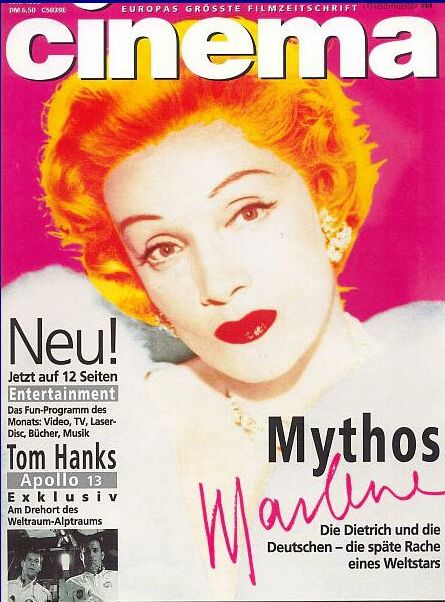 CINEMA (De) magazine side cover Issue 205 June 1995