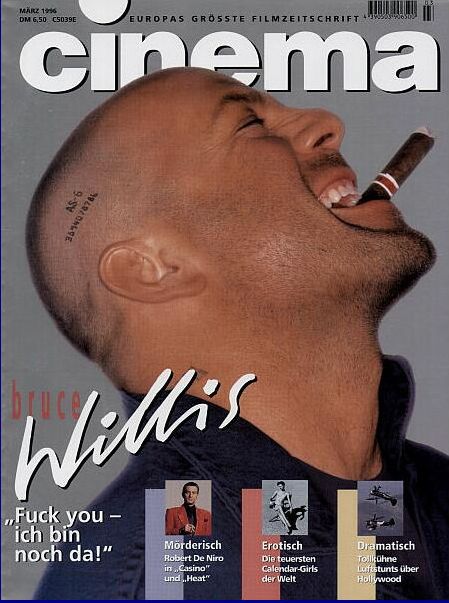 CINEMA (De) magazine side cover Issue 214 March 1996