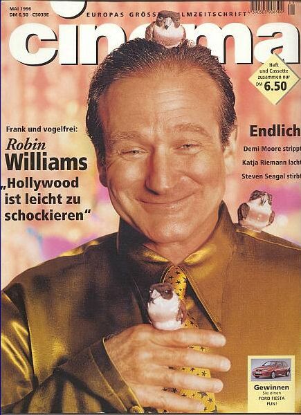 CINEMA (De) magazine side cover Issue 216 May 1996