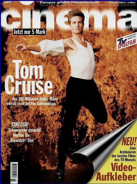 CINEMA (De) magazine side cover Issue 226 March 1997