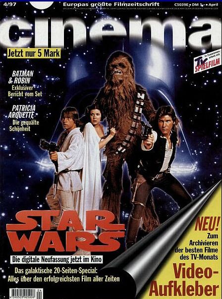 CINEMA (De) magazine side cover Issue 227 April 1997