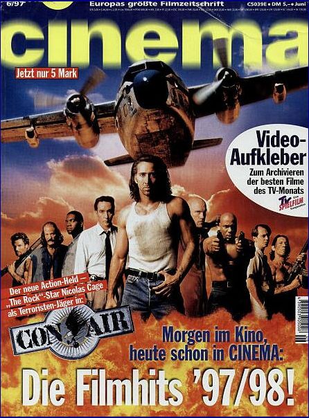 CINEMA (De) magazine side cover Issue 229 June 1997
