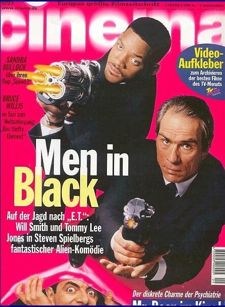 CINEMA (De) magazine side cover Issue 232 September 1997