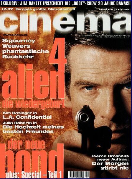 CINEMA (De) magazine side cover Issue 235 December 1997
