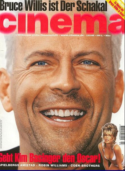 CINEMA (De) magazine side cover Issue 238 March 1998