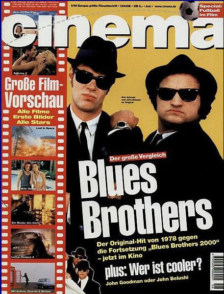 CINEMA (De) magazine side cover Issue 241 June 1998