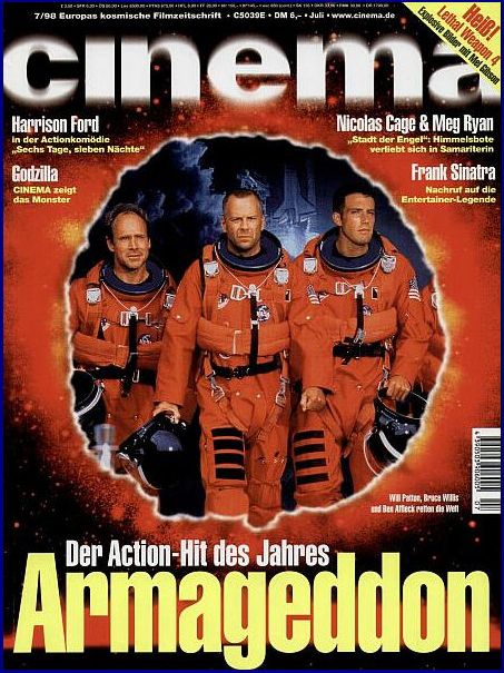 CINEMA (De) magazine side cover Issue 242 July 1998