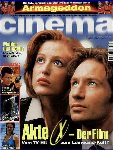 CINEMA (De) magazine side cover Issue 243 August 1998