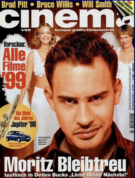 CINEMA (De) magazine side cover Issue 248 January 1999