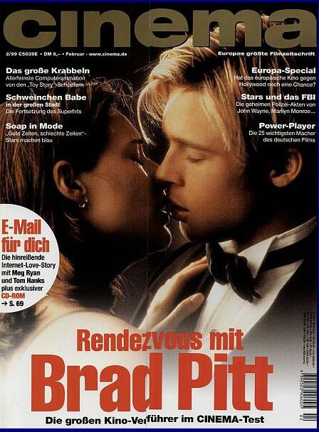 CINEMA (De) magazine side cover Issue 249 February 1999