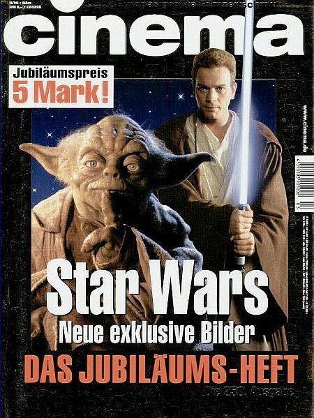 CINEMA (De) magazine side cover Issue 250 March 1999