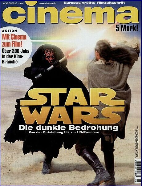 CINEMA (De) magazine side cover Issue 253 June 1999