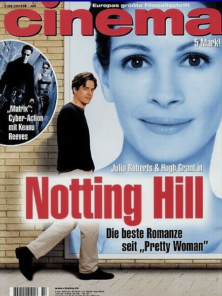 CINEMA (De) magazine side cover Issue 254 July 1999