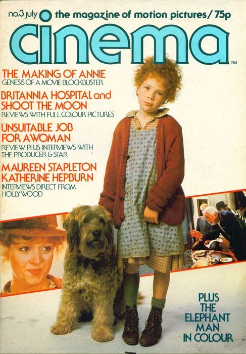 CINEMA (80s UK) magazine side cover Issue 3 July 1981