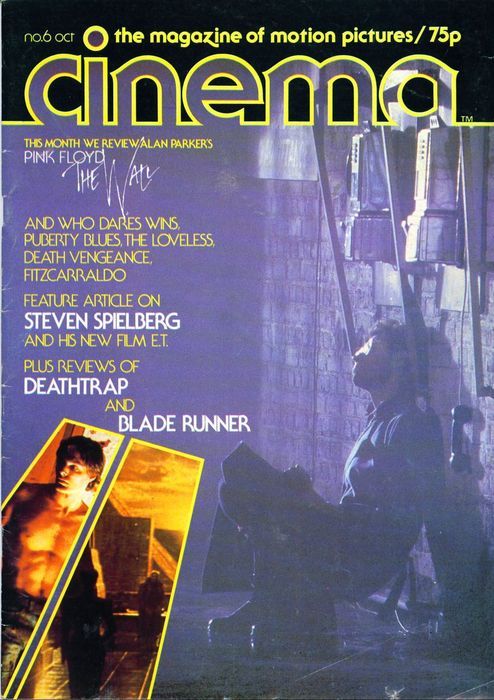 CINEMA (80s UK) magazine side cover Issue 6 October 1981
