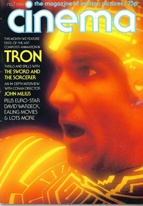 CINEMA (80s UK) magazine side cover Issue 7 November 1981