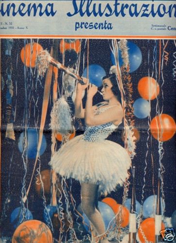 CINEMA ILLUSTRAZIONE magazine side cover Issue 52 30 December 1931