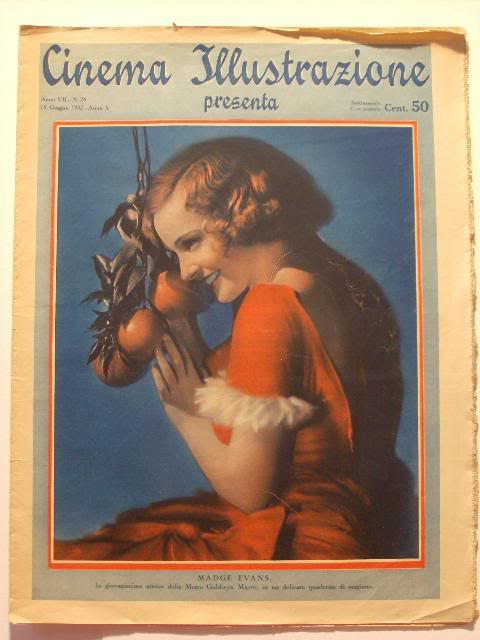 CINEMA ILLUSTRAZIONE magazine side cover Issue 24 15 June 1932