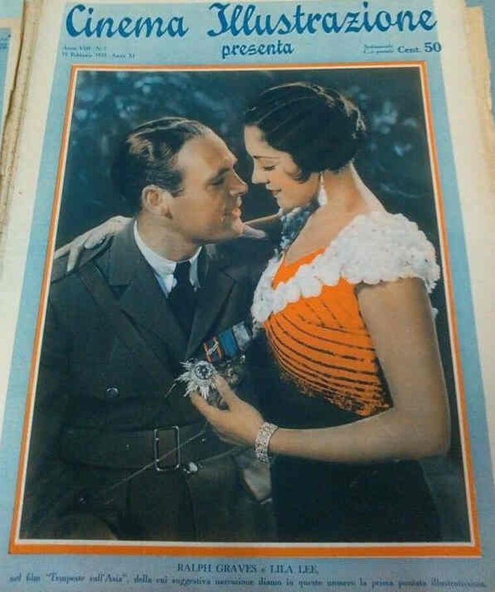 CINEMA ILLUSTRAZIONE magazine side cover Issue 7 15 February 1933