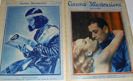 CINEMA ILLUSTRAZIONE magazine side cover Issue 9 28 February 1934