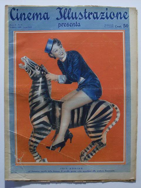 CINEMA ILLUSTRAZIONE magazine side cover 13 March 1935