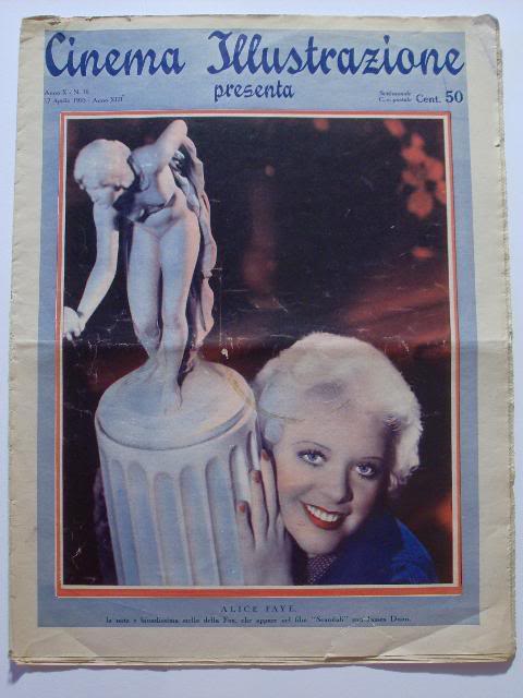 CINEMA ILLUSTRAZIONE magazine side cover 17 April 1935