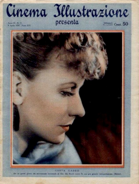 CINEMA ILLUSTRAZIONE magazine side cover 8 April 1936