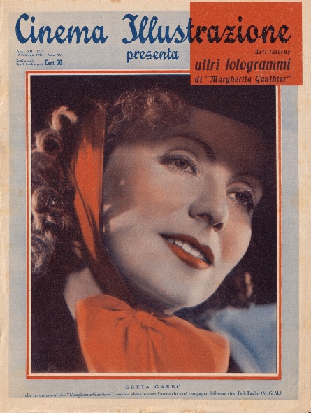 CINEMA ILLUSTRAZIONE magazine side cover Issue 7 17 February 1937