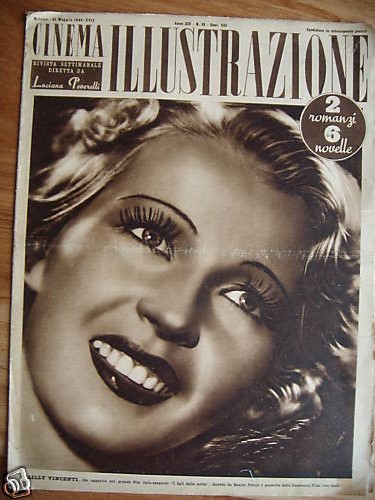 CINEMA ILLUSTRAZIONE magazine side cover 31 May 1939