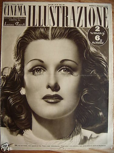 CINEMA ILLUSTRAZIONE magazine side cover 7 July 1939