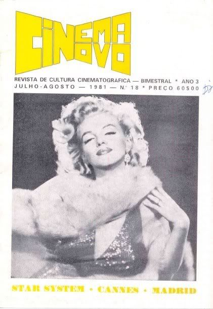 CINEMA NOVO (PORTUGAL) magazine side cover Issue 18 July-August 1981
