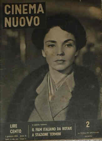 CINEMA NUOVO magazine side cover Issue 2 January 1953
