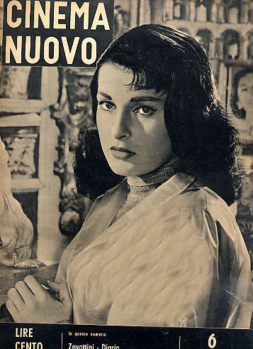 CINEMA NUOVO magazine side cover Issue 6 March 1953