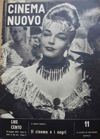 CINEMA NUOVO magazine side cover Issue 11 15 May 1953