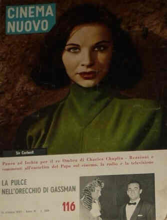 CINEMA NUOVO magazine side cover Issue 116 October 1957