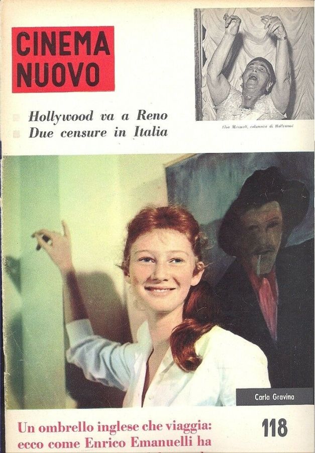 CINEMA NUOVO magazine side cover Issue 118 November 1957