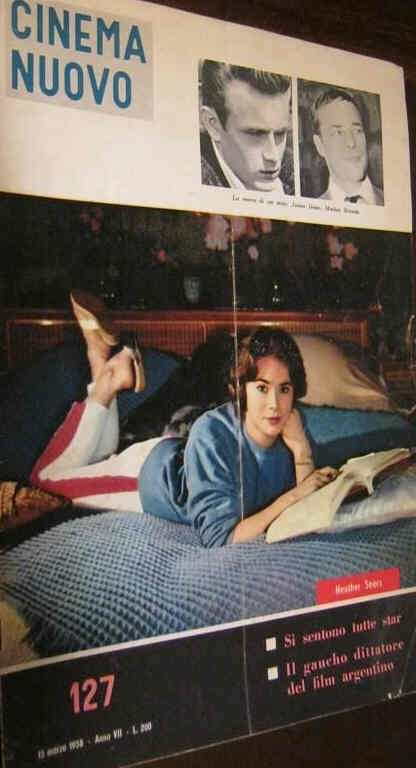 CINEMA NUOVO magazine side cover Issue 127 March 1958