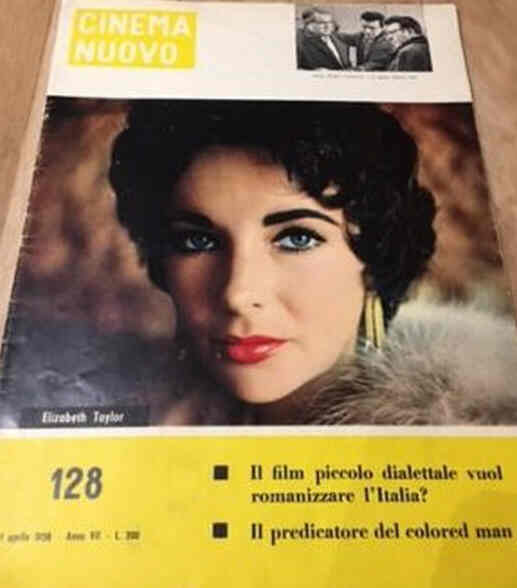 CINEMA NUOVO magazine side cover Issue 128 April 1958