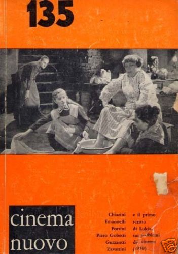 CINEMA NUOVO magazine side cover Issue 135 September 1958